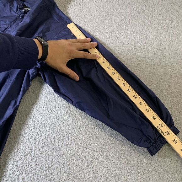 Sun Mountain Golf Jacket Mens Large [Fits Medium] Full Zip Windbreaker Navy Blue - Picture 6 of 8